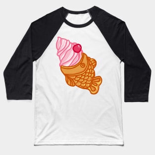 Strawberry Cream Taiyaki Baseball T-Shirt